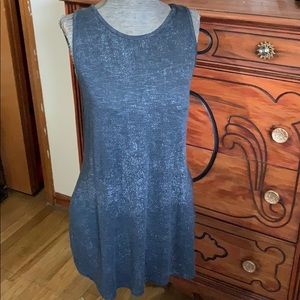 Dark grey metallic tank top